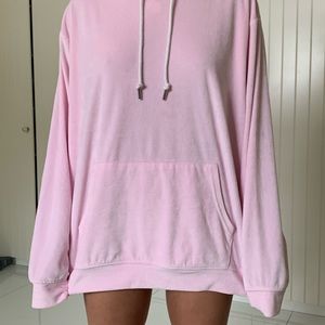 SO COMFY! NEW Pink Velvet Sweater